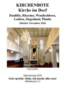 Kirchenbote Oktober bis November 2026
